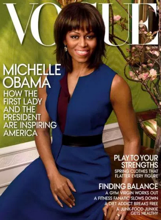Vogue cover featuring first lady Michelle ObamaVogue Magazine